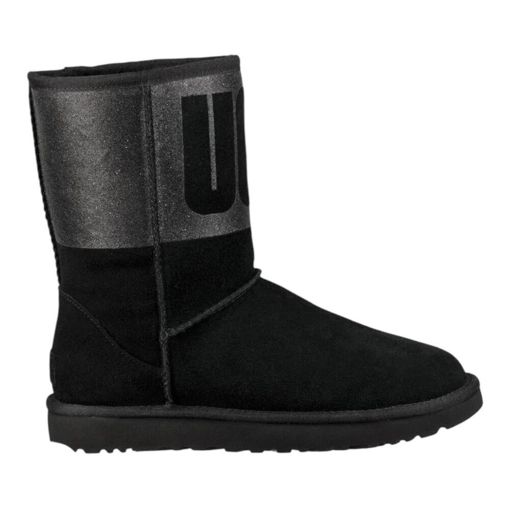 UGG® Women's Black Classic Short Sparkle‎ Snow/Winter Boots | PRELOVED!!